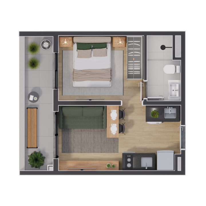 Planta-30m²