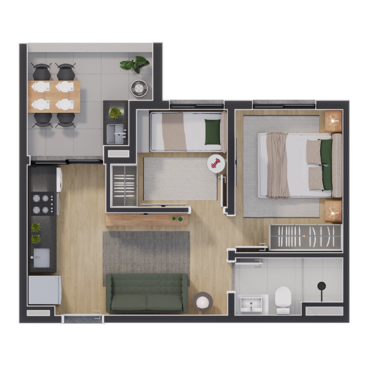 Planta-37m²