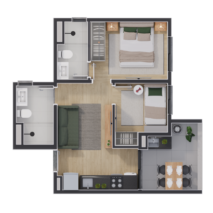 Planta-41m²