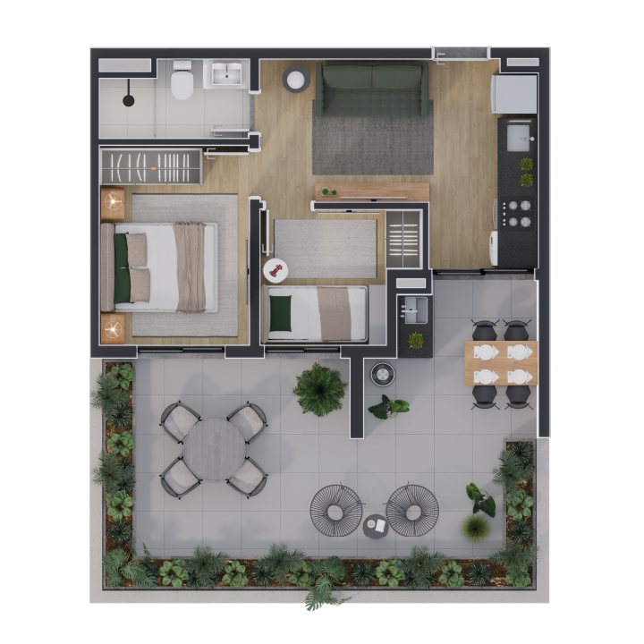 Planta-60m²