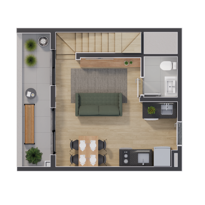 Planta-67m²-1ºAndar